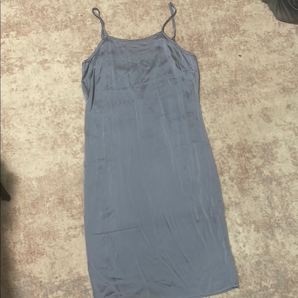 Chaser - Silky Blue Slip Dress